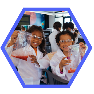 polygon girls with bags