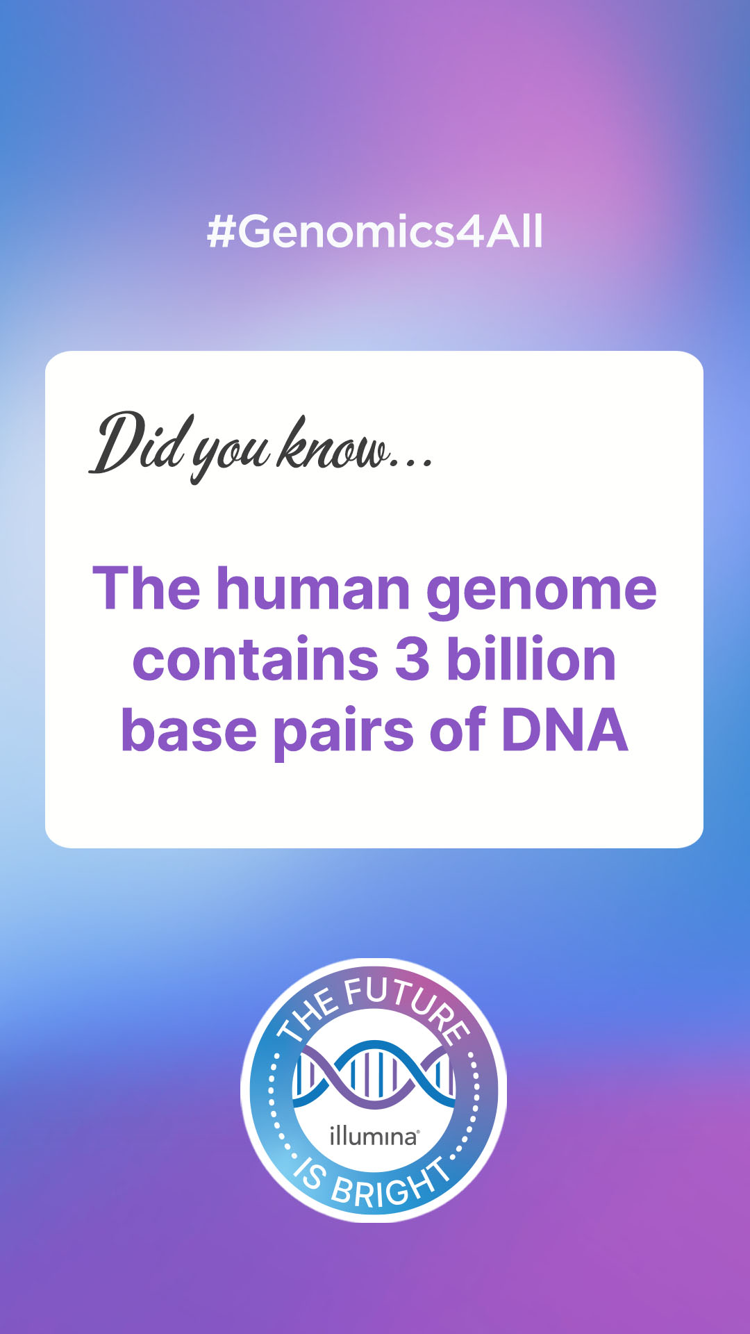 Story image about DNA Day to share on social media